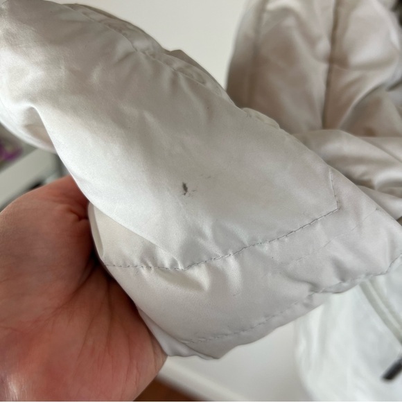 Add Down Revolve Puffer Coat White Jacket Size 2 - Picture 7 of 13